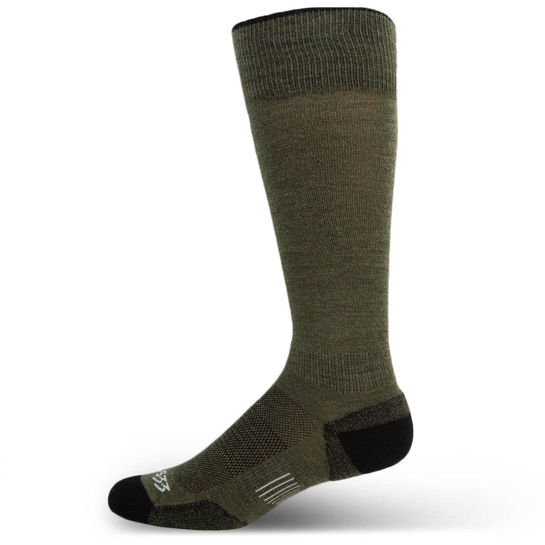 Mountain Heritage Micro Weight Light Cushion Full Length Socks Olive Drab