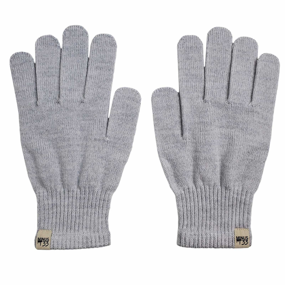 MERIWOOL Merino Wool Glove Liners - Touchscreen Large, Charcoal Gray