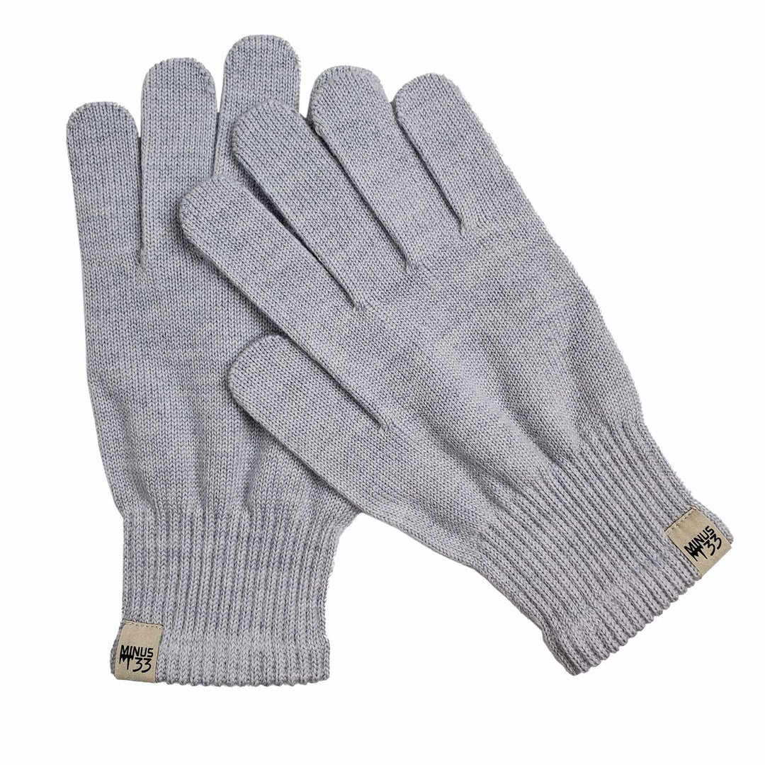 Mens Merino Wool Gloves (Color: Charcoal Grey, Size: One Size)