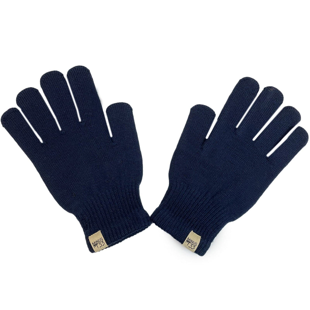 Minus33 Merino Wool Glove Liners Lightweight Navy M