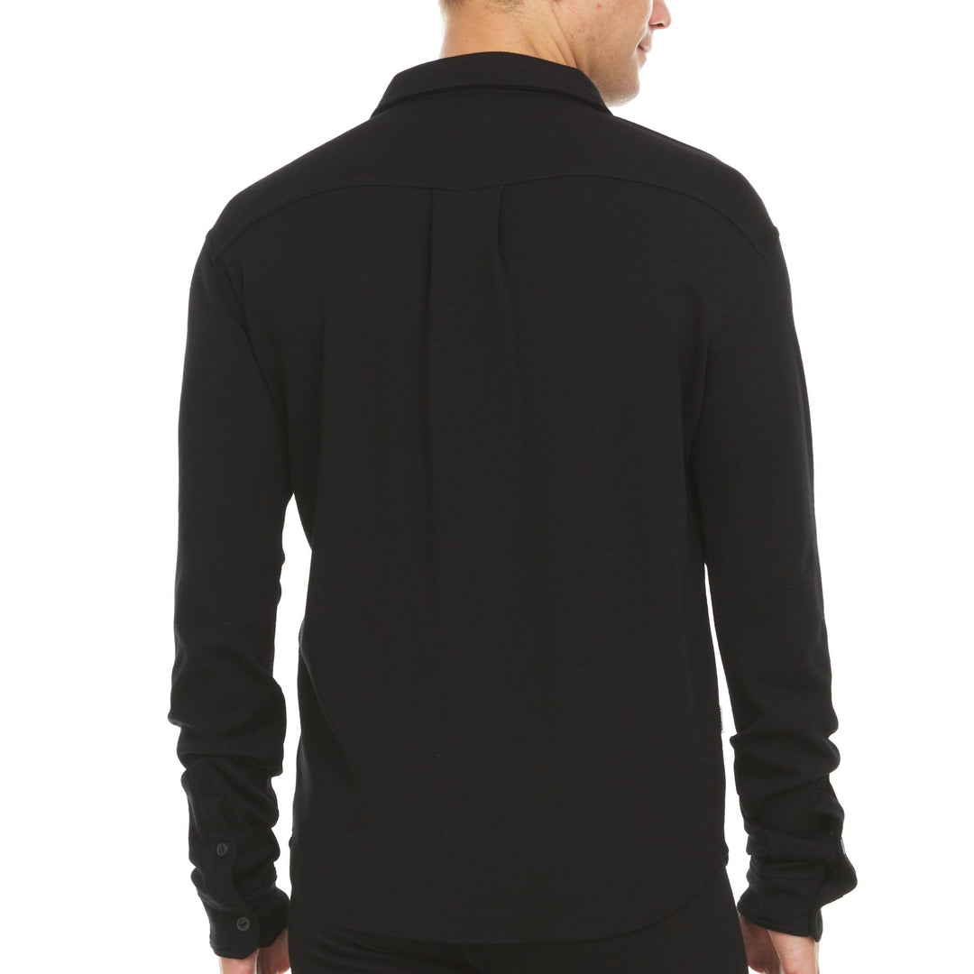 Woolly Men's Merino Wool Button-Up Shirt - Breathable, Anti-Odor, Everyday Weight For Casual & Business