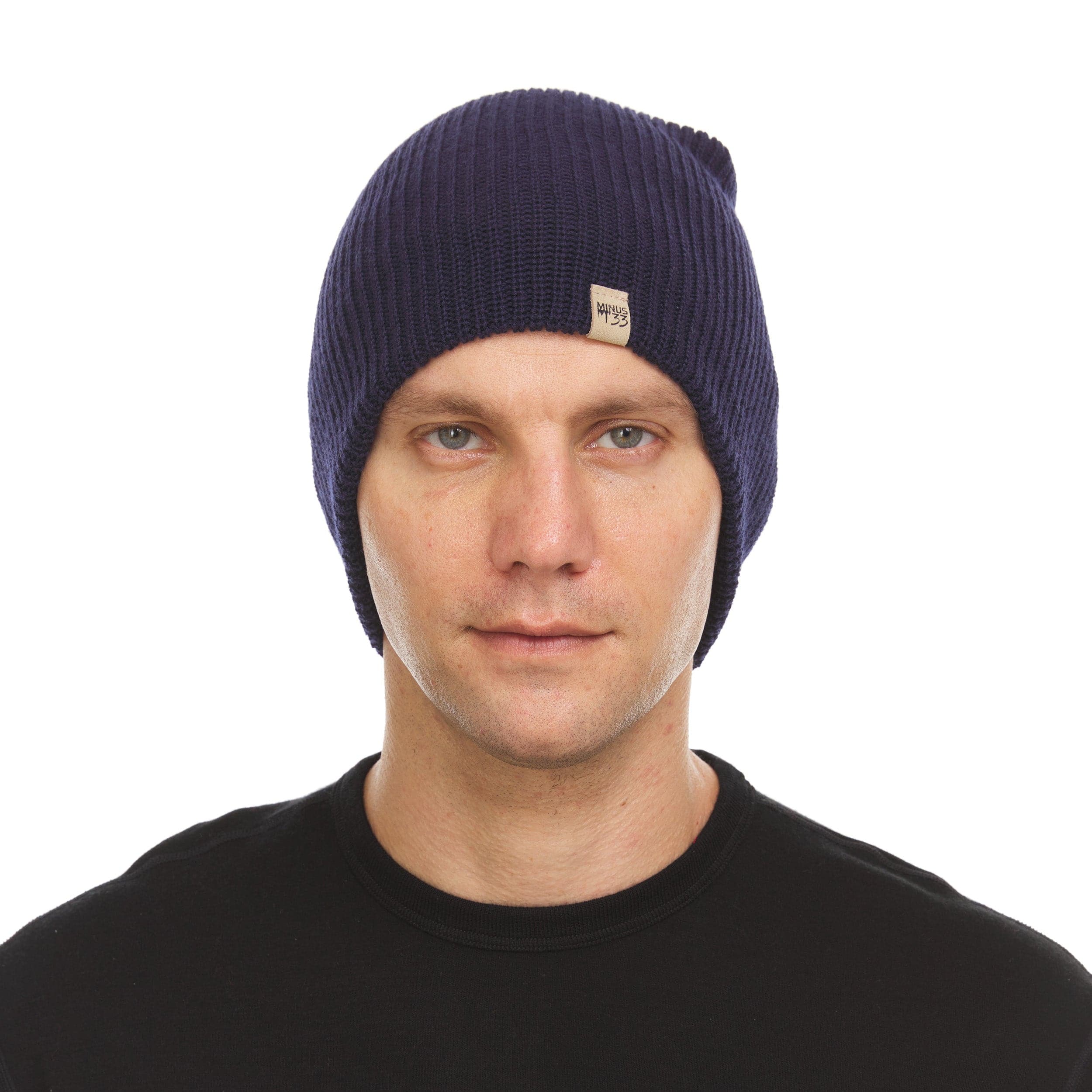 Safety Pin ribbed-knit wool beanie