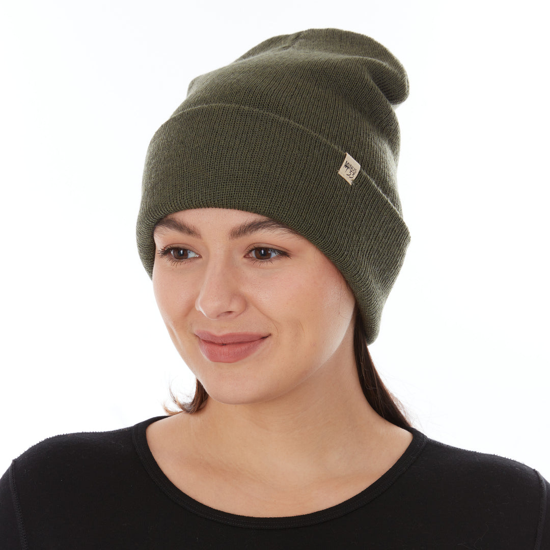 Midweight - Everyday Knit Cuff Beanie 100% Merino Wool