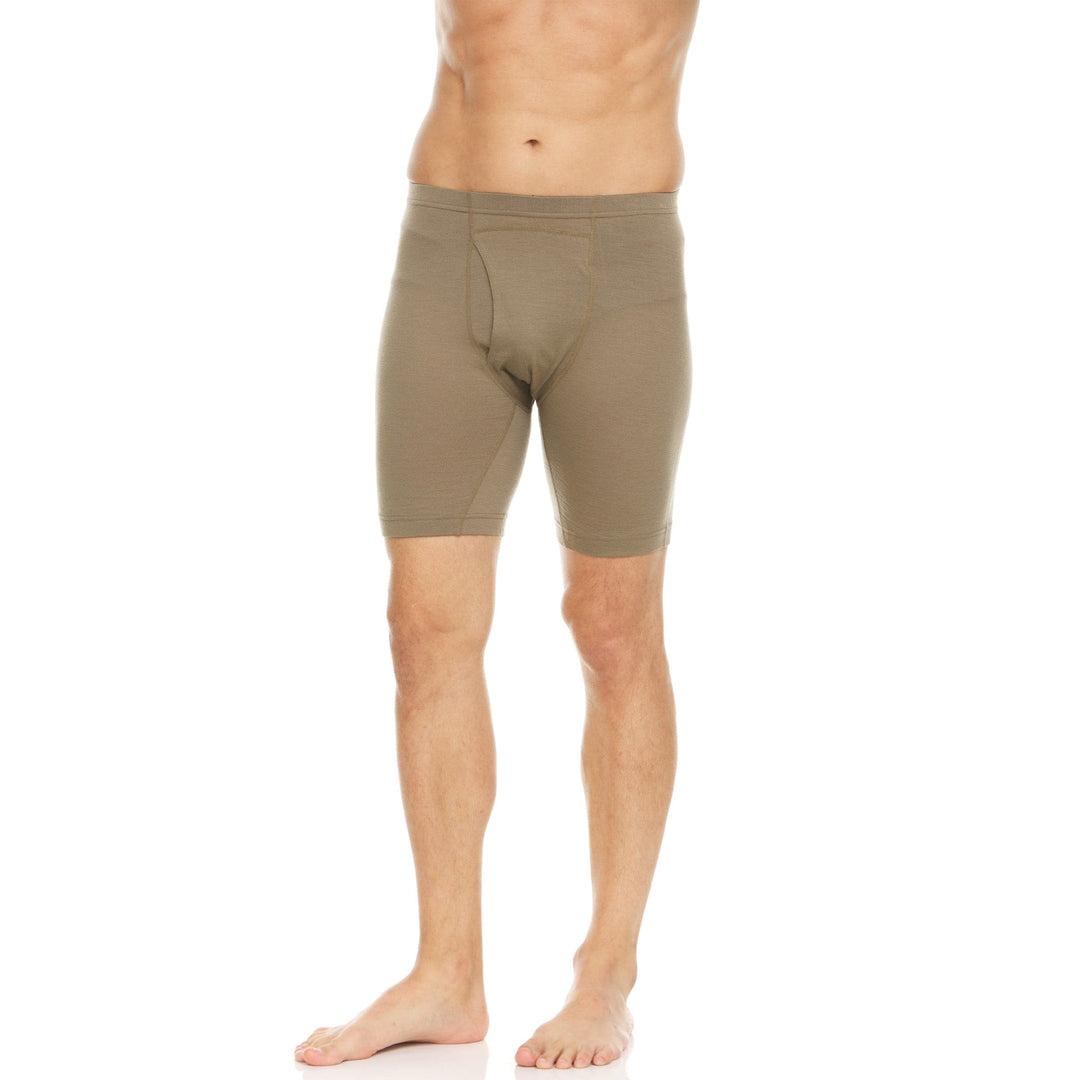 Men's 100% Merino Wool Boxer Brief Underwear - Small / Charcoal Grey