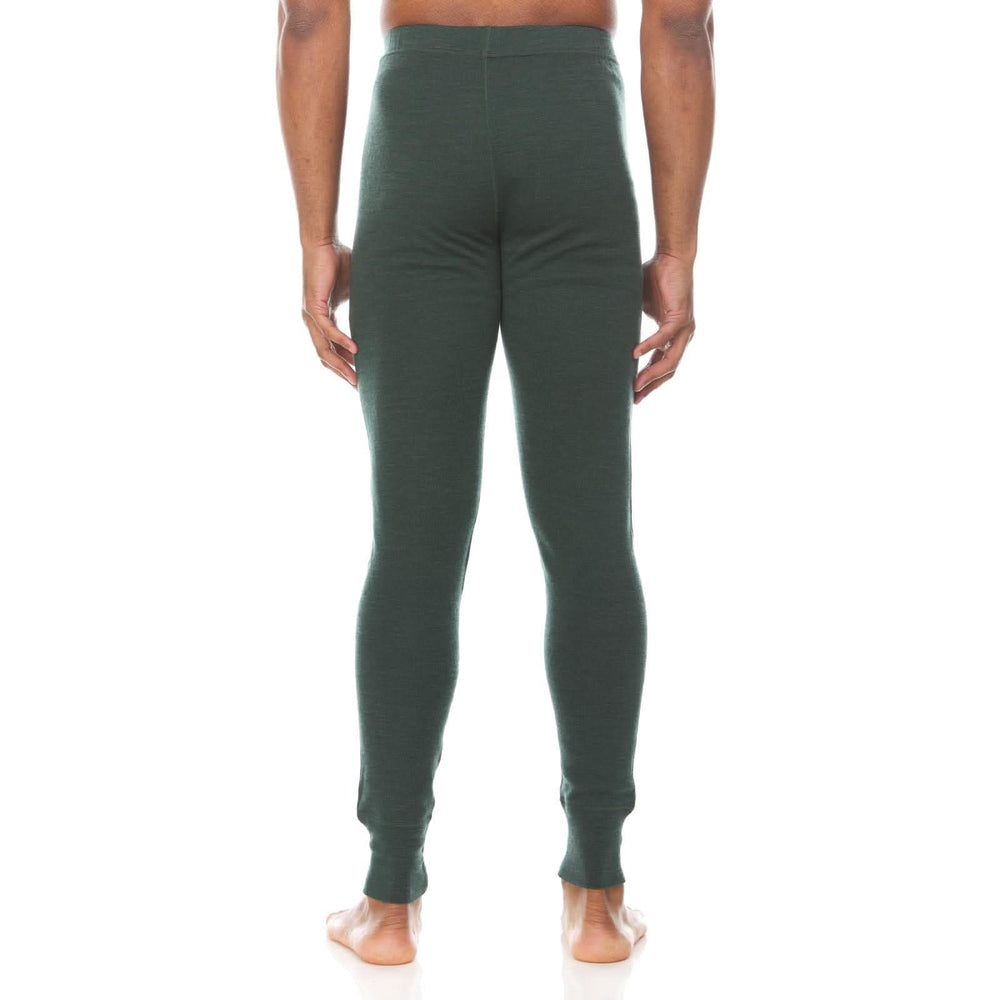 Minus33 Merino Wool Clothing Kancamagus Men's Midweight Wool Bottom thermal baselayer #color_forest-green