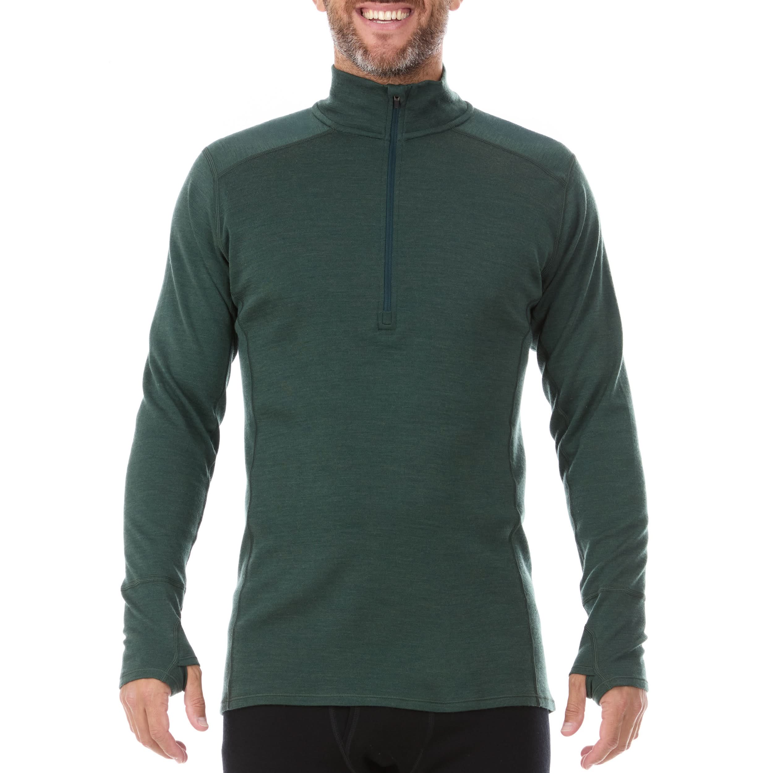 100% Merino Wool Midweight Men's 1/4 Zip
