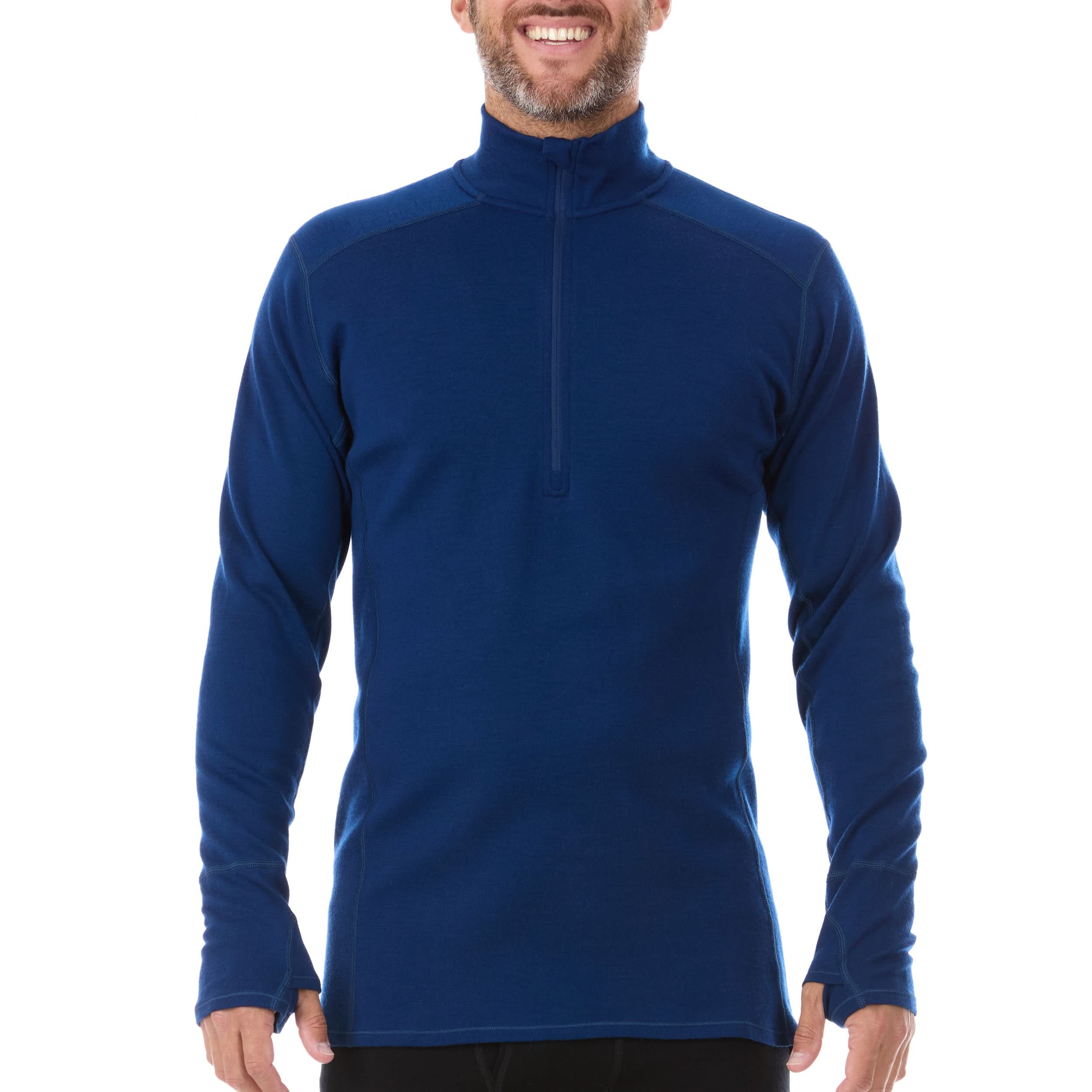 100% Merino Wool Midweight Men's 1/4 Zip