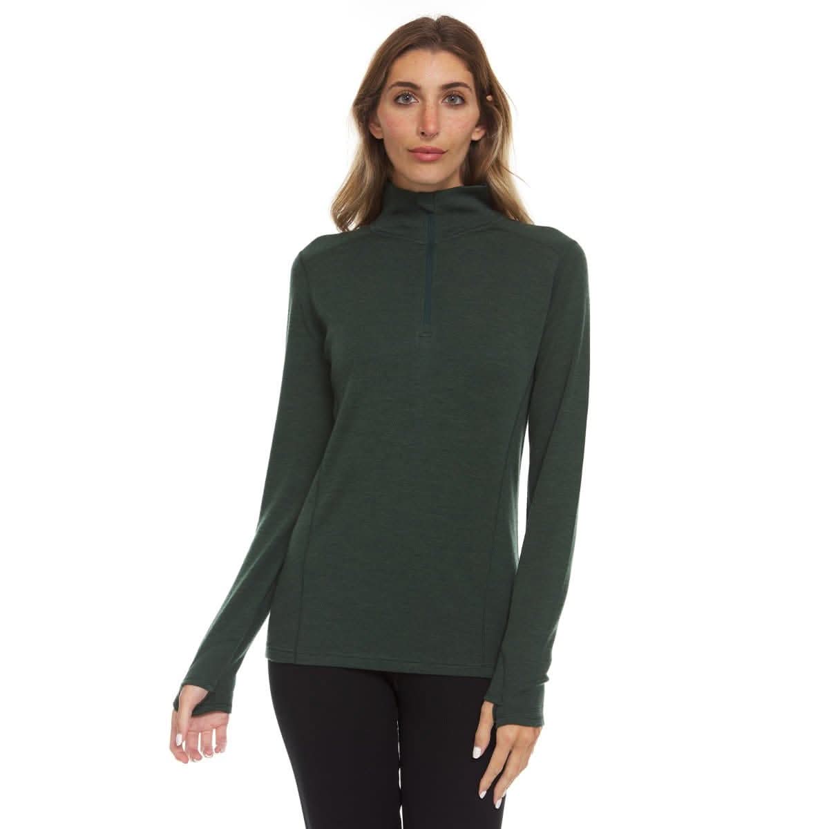 Midweight Women's Merino Wool 1/4 Zip