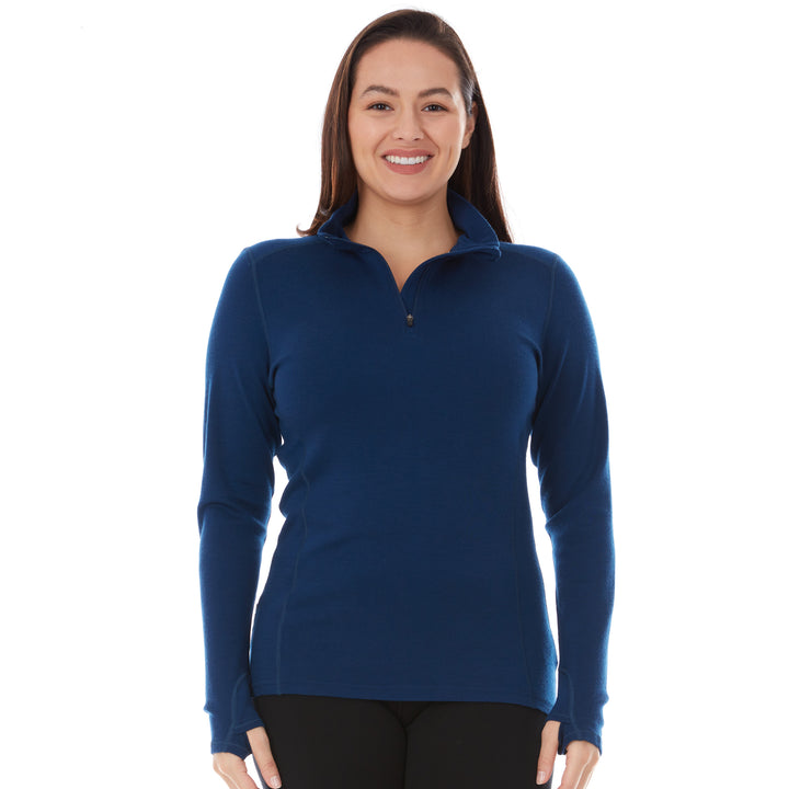 Midweight - Sequoia Women's 1/4 Zip 100% Merino Wool