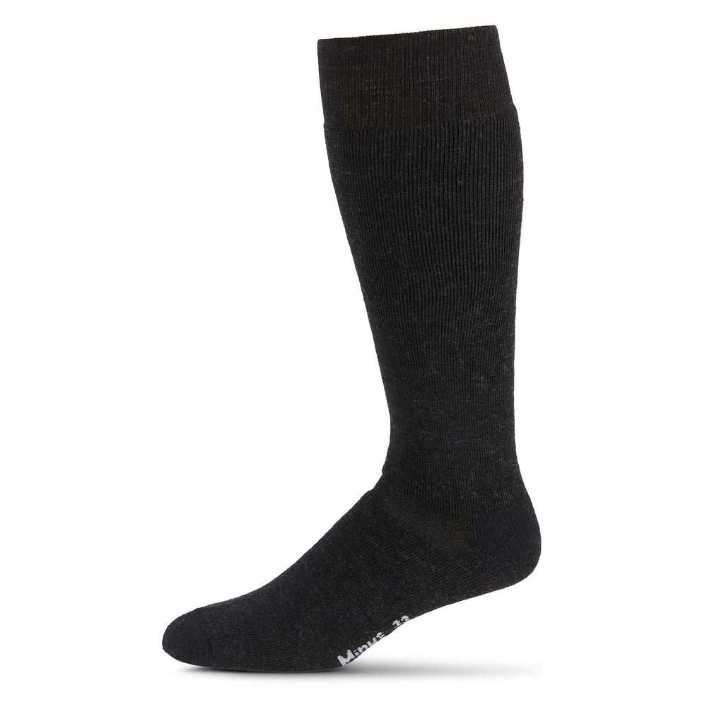 Minus33 Merino Wool Ski and Snowboard Over the Calf Socks - Lightweight#color_black