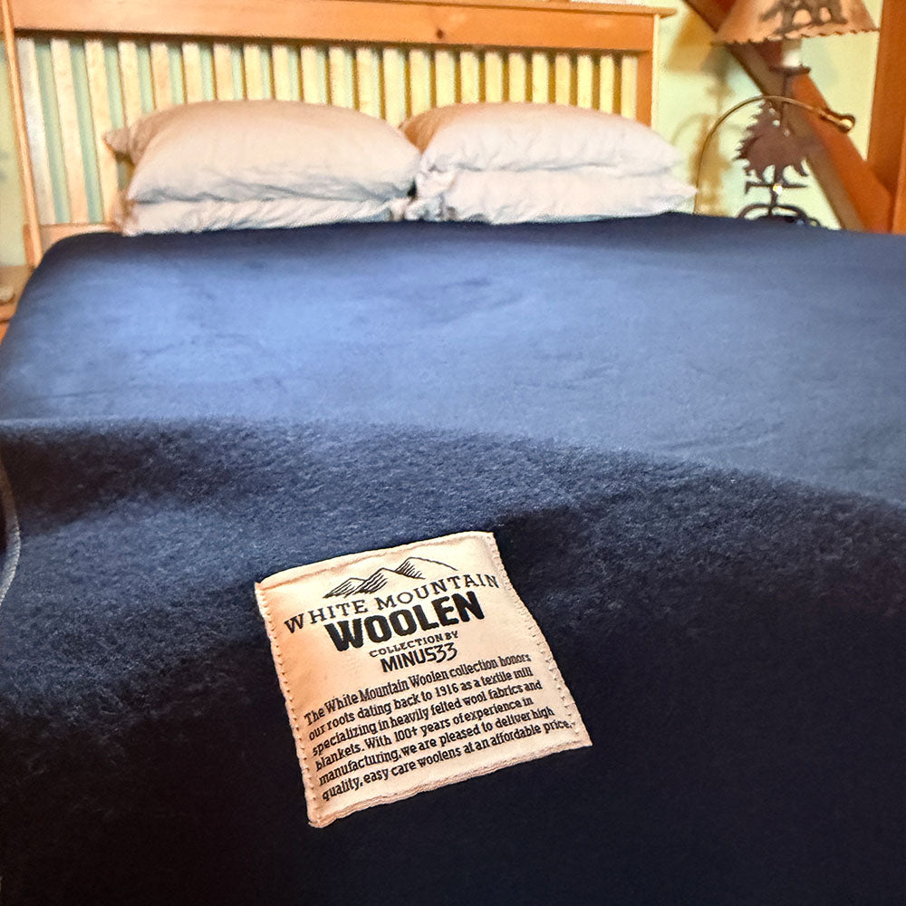 King Wool Blanket - White Mountain Woolen