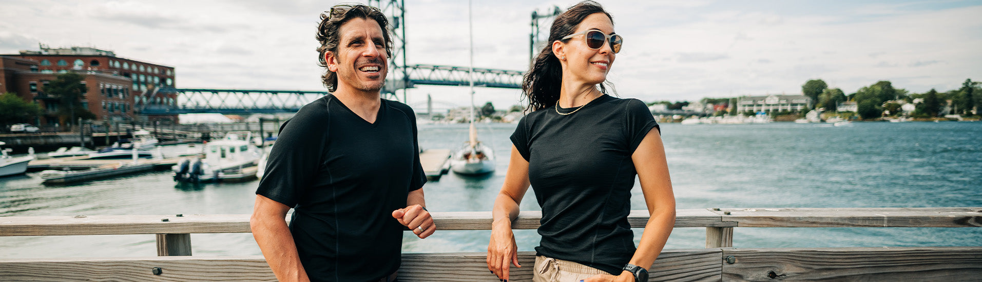 Minus33 merino wool clothing microweight merino t shirts in black