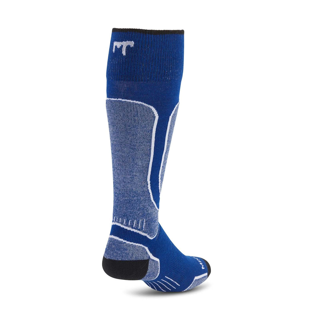 MountainHeritage Elite Over The Calf Wool Snowboard Socks - Lightweight #color_blue