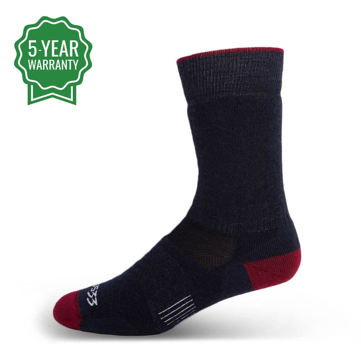 Minus33 Merino Wool Mountain Heritage Ten Inch Boot Sock Patriot best all season merino wool socks #color_patriot
