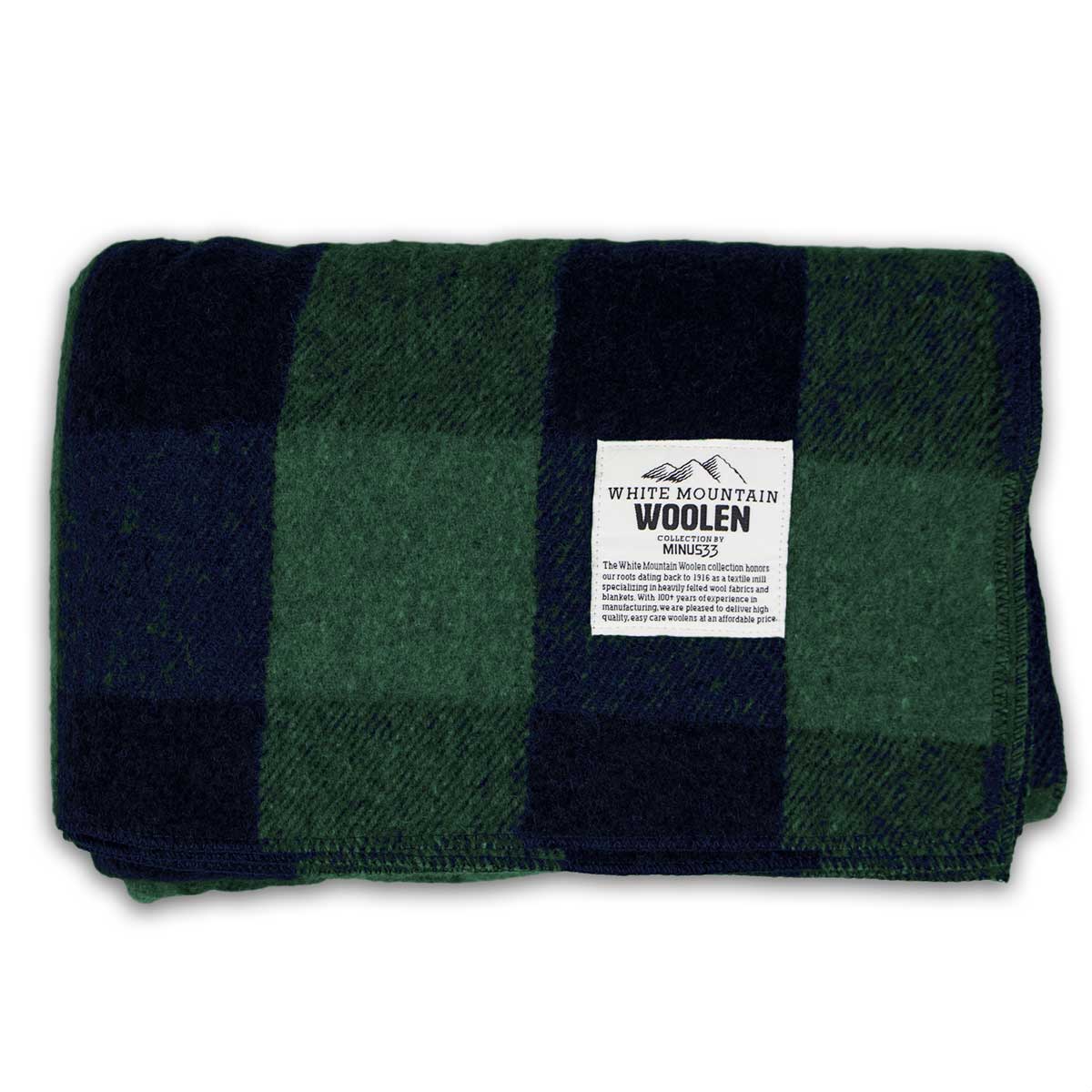 Minus33 Merino Wool Clothing White Mountain Woolen Camp Picnic Blanket