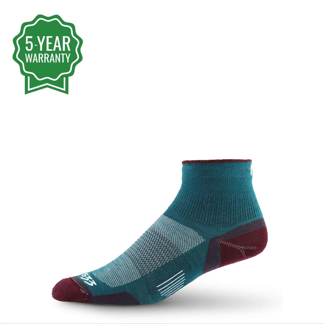 ankle performance wool running socks 
 #color_teal
