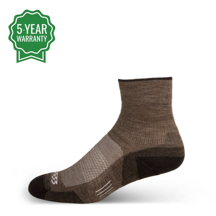 Mountain Heritage Micro Weight Full Cushion Mini Crew Socks #color_coffee