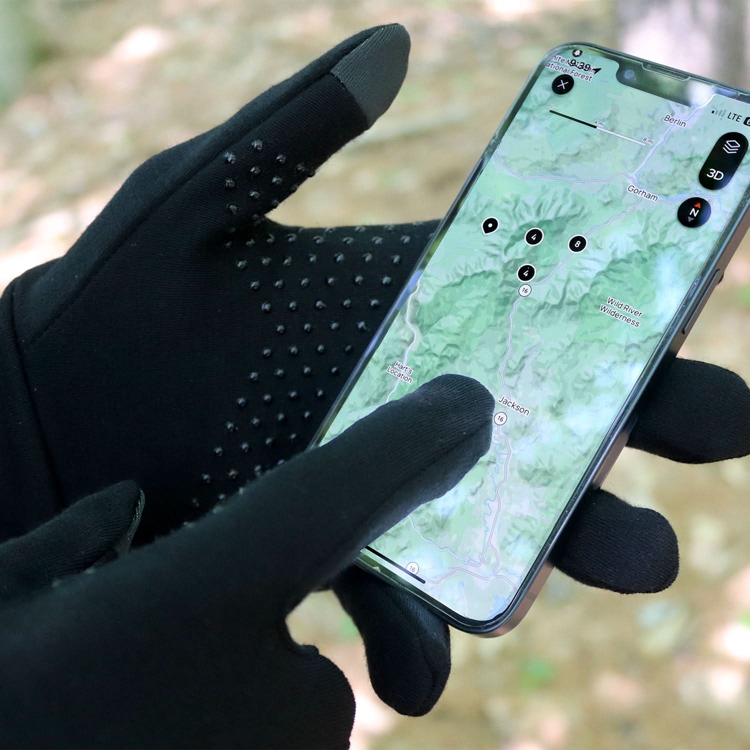 100% Merino Wool Grip-Gloves