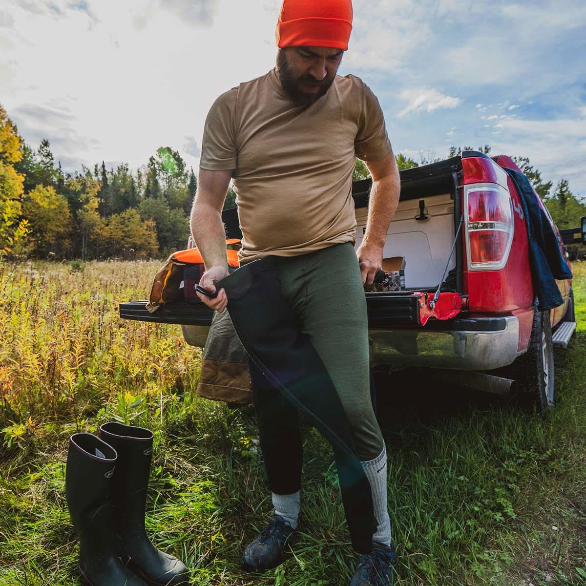 100% Merino Wool Expedition Heavyweight Zip Off 3/4 Pants