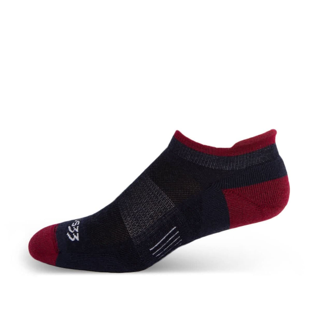 Mountain Heritage Micro Weight Full Cushion No Show Tab Socks #color_patriot