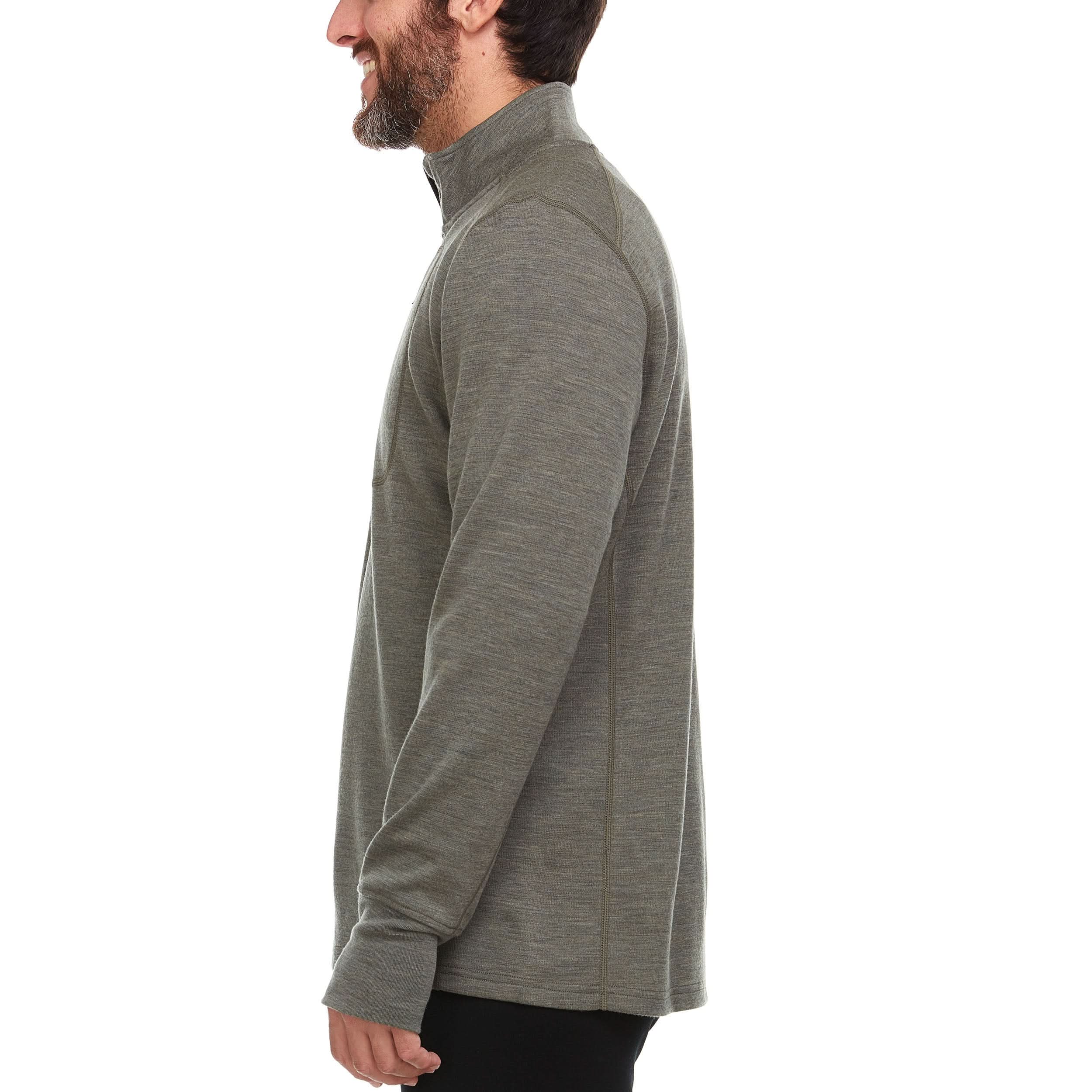 Men's Heavyweight Merino Wool 1/4 Zip Sweater | 100% Merino Wool