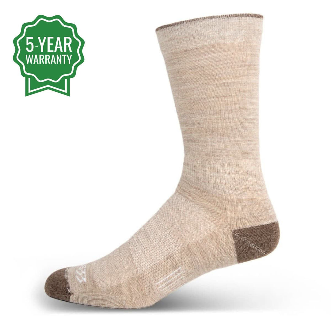 Mountain Heritage Micro Weight Boot 10" Liner Socks Oatmeal  #color_oatmeal