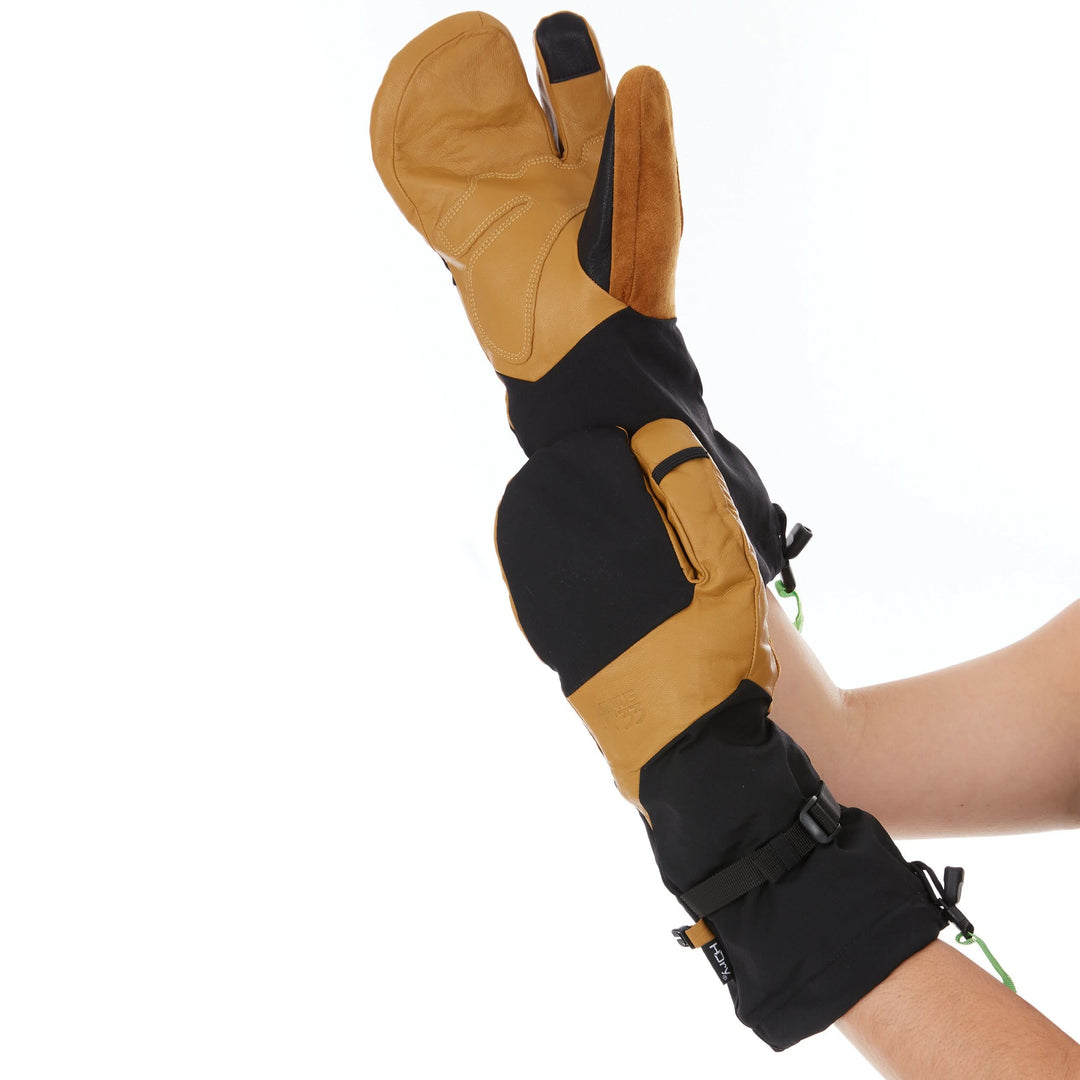 mitt handschuhe WoolTek Three Finger Waterproof Ski Gloves