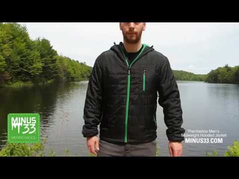 Midweight - Men's Hooded Wool Insulated Jacket Thermerino